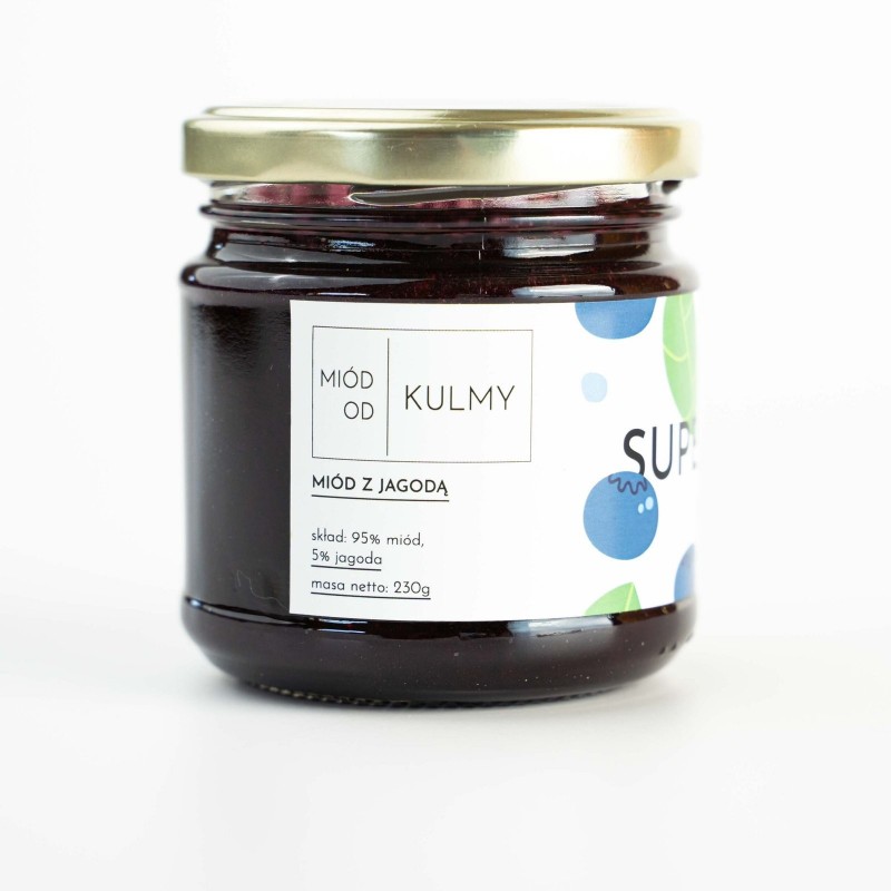 Miód z jagodą - 200g - MIÓD OD KULMY