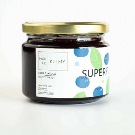 Miód z jagodą - 350g - MIÓD OD KULMY