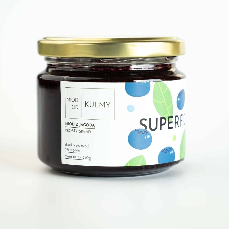 Miód z jagodą - 350g - MIÓD OD KULMY