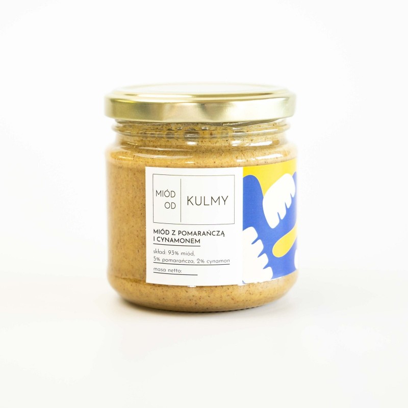 Miód z pomarańczą i cynamonem - 200g - MIÓD OD KULMY