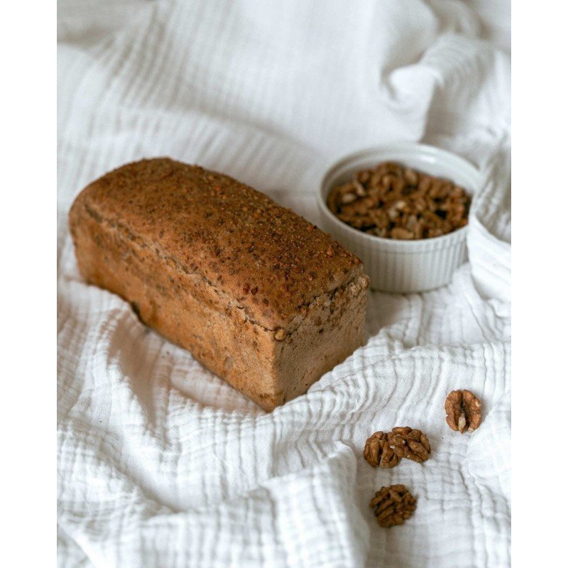 CHLEB ŻYTNI NA ZAKWASIE ŻYTNIM BIO Z ORZECHEM WŁOSKIM - 1 kg - AGA BAGIETKA