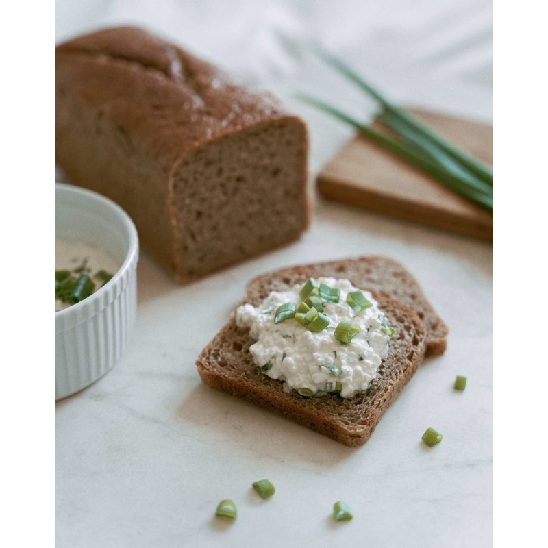 CHLEB ŻYTNIO – ORKISZOWY NA ZAKWASIE ŻYTNIM BIO – 1 kg - AGA BAGIETKA