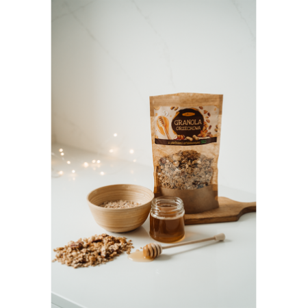 GRANOLA ORKISZOWA ORZECHOWA – 300 g - AGA BAGIETKA