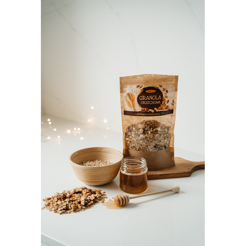 GRANOLA ORKISZOWA ORZECHOWA – 300 g - AGA BAGIETKA
