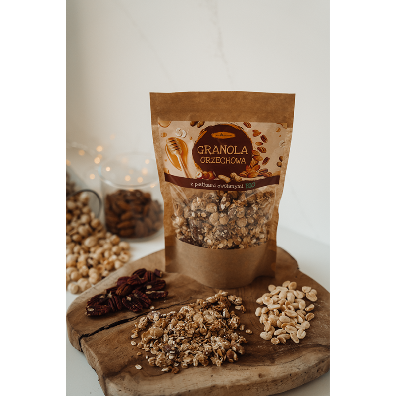GRANOLA OWSIANA ORZECHOWA – 300 g - AGA BAGIETKA