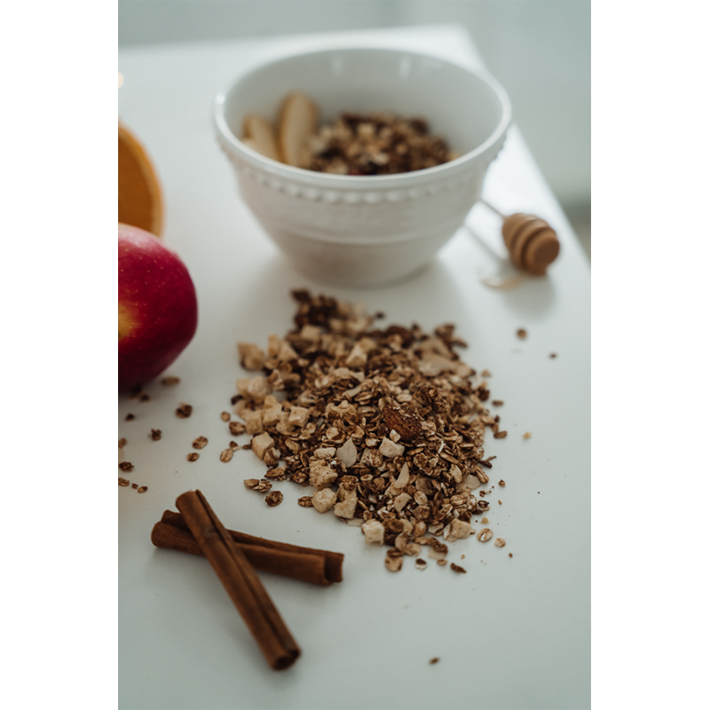 GRANOLA OWSIANA SZARLOTKA – POMARAŃCZA – 300 g - AGA BAGIETKA