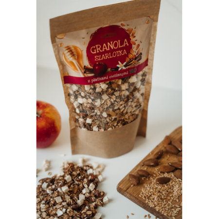 GRANOLA OWSIANA SZARLOTKA – 300 g - AGA BAGIETKA