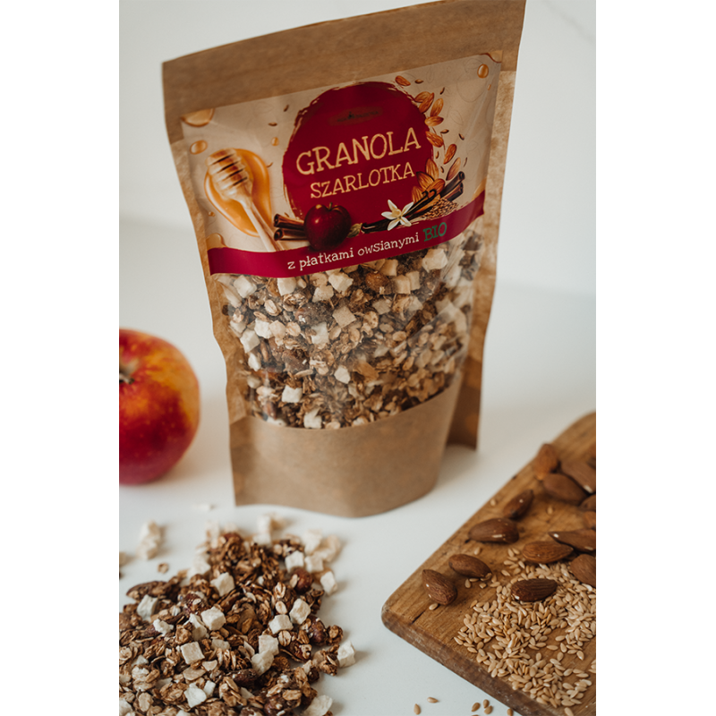 GRANOLA OWSIANA SZARLOTKA – 300 g - AGA BAGIETKA