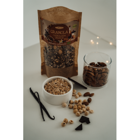 GRANOLA OWSIANA CZEKOLADA – ORZECH – 300 g - AGA BAGIETKA