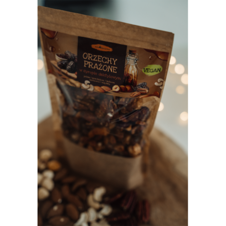 ORZECHY PRAŻONEW SYROPIE DAKTYLOWYM – 180 g - AGA BAGIETKA