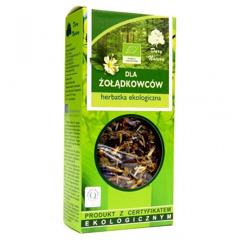 HERBATKA DLA ŻOŁĄDKOWCÓW BIO (25 x 2 g) 50 g - DARY NATURY