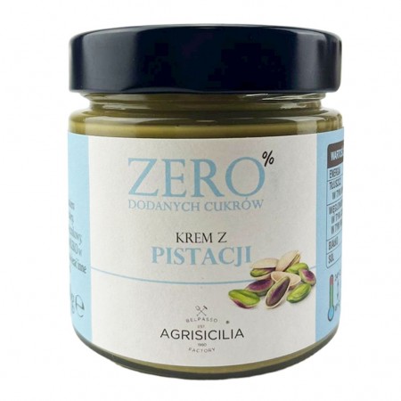 KREM PISTACJOWY BEZ DODATKU CUKRÓW 200 g - AGRISICILIA
