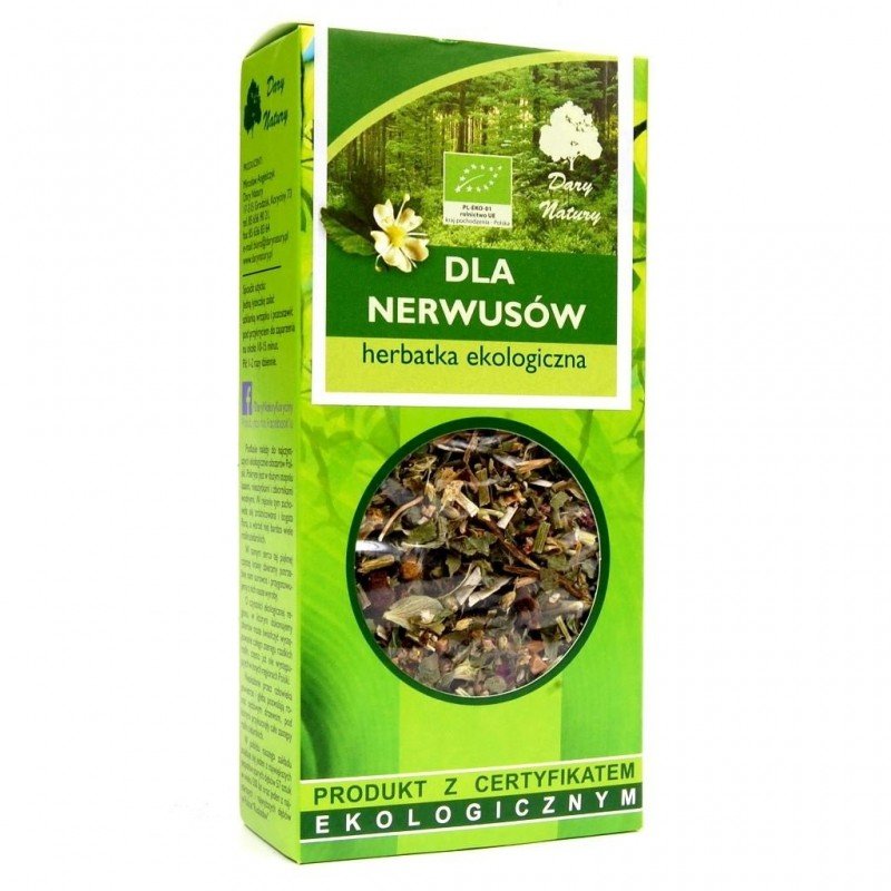HERBATKA DLA NERWUSÓW BIO (25 x 1,5 g) 37,5 g - DARY NATURY