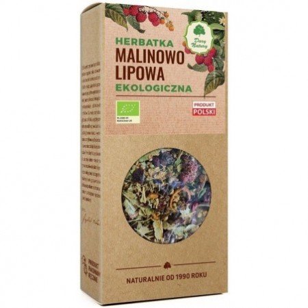 HERBATKA MALINOWO - LIPOWA BIO (25 x 2,5 g) 62,5 g - DARY NATURY