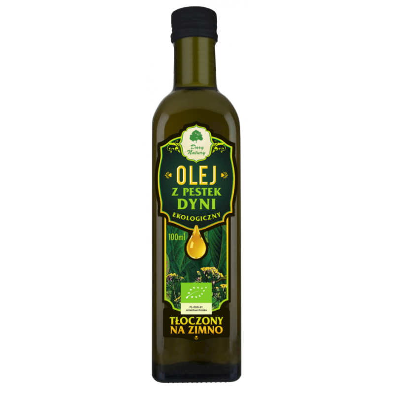 OLEJ Z PESTEK DYNI TŁOCZONY NA ZIMNO BIO 100 ml - DARY NATURY