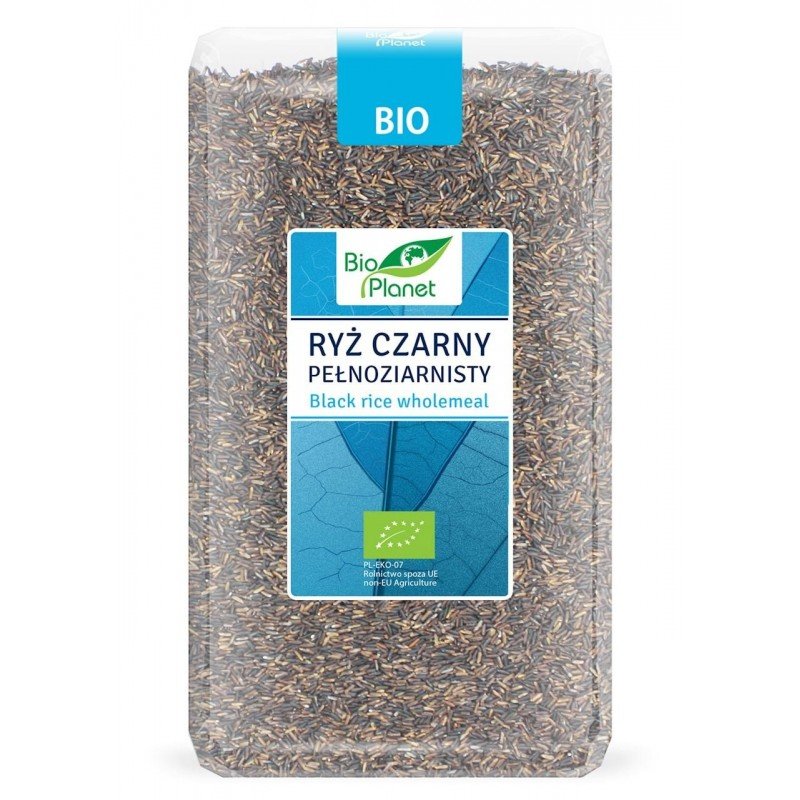 RYŻ CZARNY PEŁNOZIARNISTY BIO 1 kg - BIO PLANET
