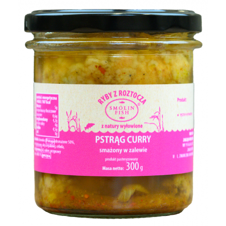 PSTRĄG SMAŻONY W ZALEWIE CURRY 300 g - SMOLIN FISH (NA ZAMÓWIENIE)