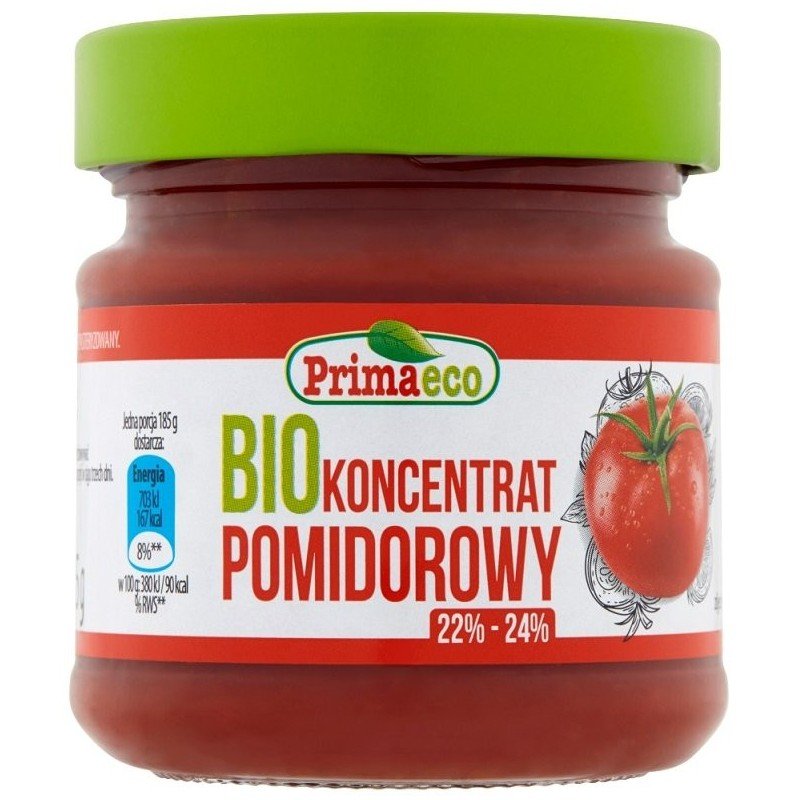 KONCENTRAT POMIDOROWY 22 % - 24 % BIO 185 g - PRIMAVIKA (PRIMAECO)