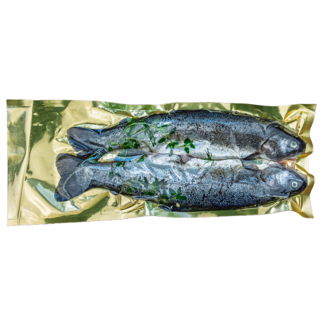PSTRĄG TĘCZOWY Z ZIOŁAMI NA GRILLA (około 0,60 kg) - SMOLIN FISH (NA ZAMÓWIENIE)