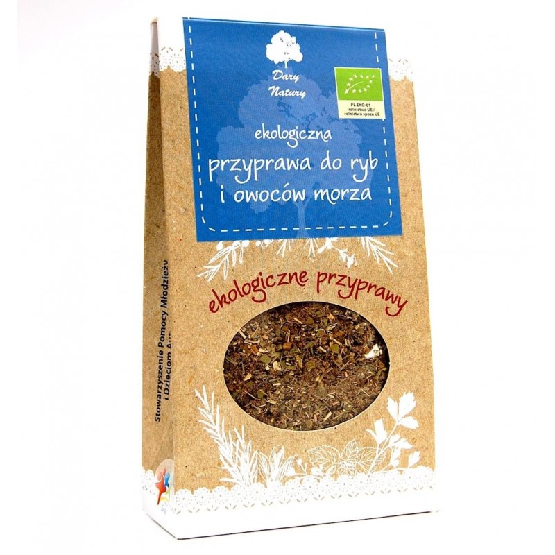 PRZYPRAWA DO RYB I OWOCÓW MORZA BIO 40 g - DARY NATURY