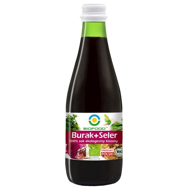 SOK Z BURAKÓW I SELERÓW KISZONYCH NFC BEZGLUTENOWY BIO 300 ml - BIO FOOD