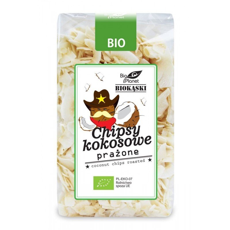 CHIPSY KOKOSOWE PRAŻONE BIO 150 g - BIO PLANET