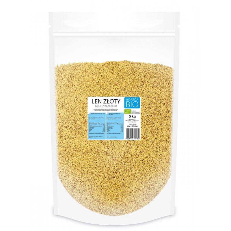 LEN BRĄZOWY (SIEMIĘ LNIANE) BIO 5 kg - HORECA (BIO PLANET)