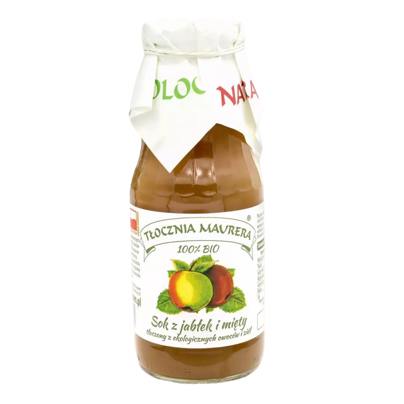 SOK JABŁKOWY Z MIĘTĄ NFC BIO 300 ml - TŁOCZNIA MAURERA