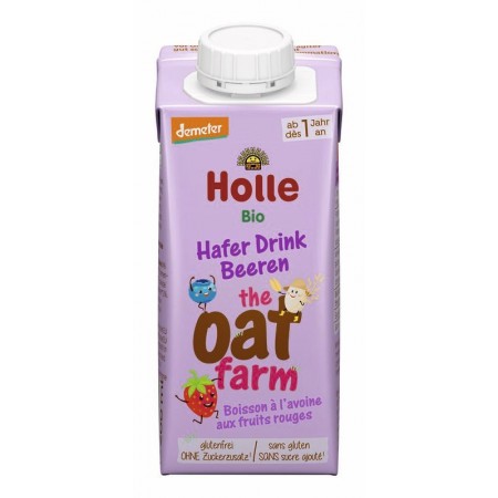 Napój owsiany pełnoziarnisty truskawkowo-jagodowo-bananowy, bezglutenowy powyżej 12 miesiąca życia /demeter BIO 200 ml