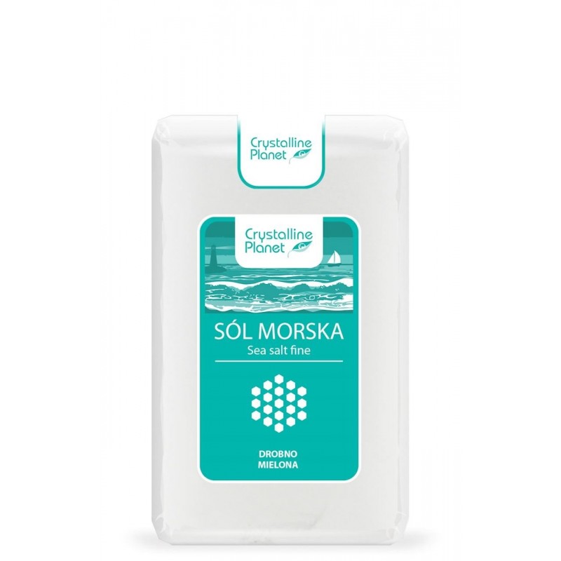 SÓL MORSKA DROBNO MIELONA 600 g - CRYSTALLINE PLANET