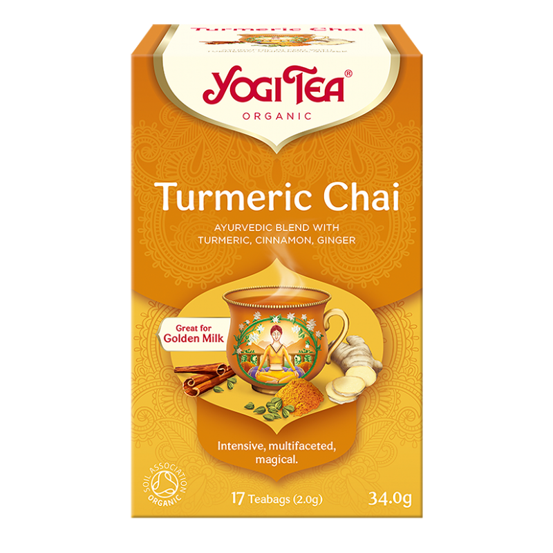 HERBATKA ZŁOTY CHAI Z KURKUMĄ (TURMERIC CHAI) BIO (17 x 2 g) 34 g - YOGI TEA
