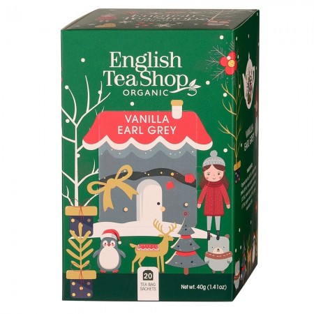 Herbata świąteczna  Earl Grey  ze skórką z cytryny, wanilią i płatkami róży BIO 40g BN