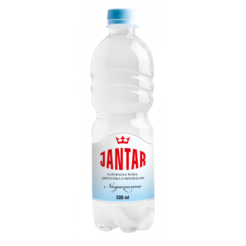 WODA ŹRÓDLANA ŚREDNIOZMINERALIZOWANA NIEGAZOWANA 500 ml - JANTAR