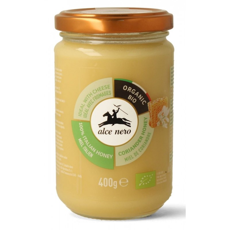 MIÓD Z KOLENDRY BIO 400 g - ALCE NERO