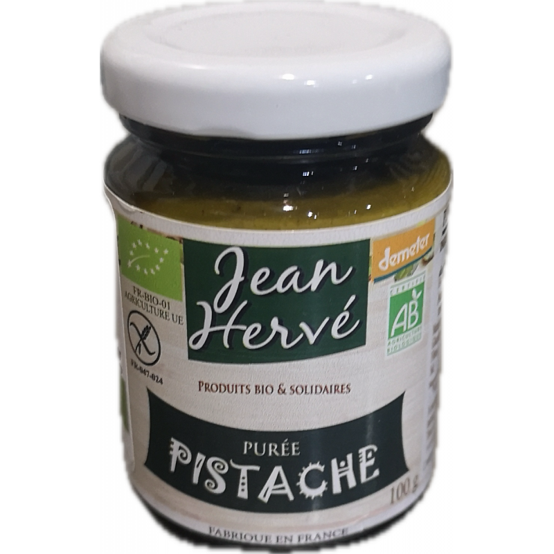 KREM Z PISTACJI 100 % BEZGLUTENOWY DEMETER BIO 100 g - JEAN HARVE