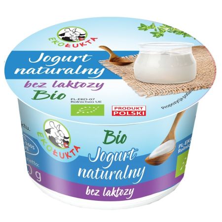 JOGURT NATURALNY BEZ LAKTOZY 3,8 % BIO 180 g - EKO ŁUKTA