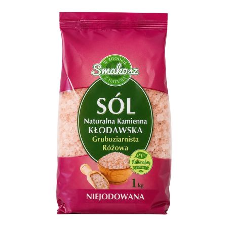 SMAKOSZ Sól kłodawska gruboziarnista naturalna kamienna niejodowana 1kg