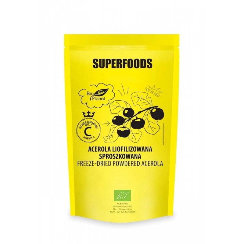 ACEROLA LIOFILIZOWANA SPROSZKOWANA BIO 100 g -  BIO PLANET