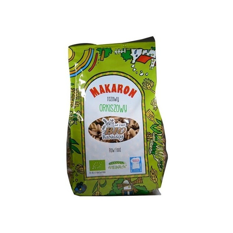 MAKARON (ORKISZOWY RAZOWY) ŚWIDERKI BIO 400 g - BABALSCY