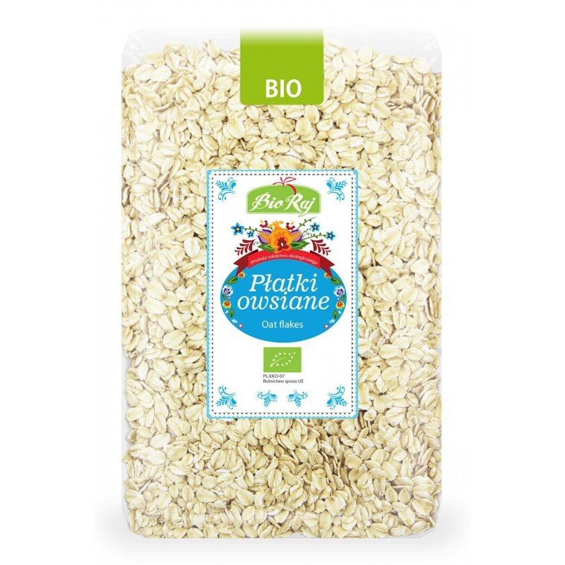 PŁATKI OWSIANE BIO 1 kg - BIO RAJ