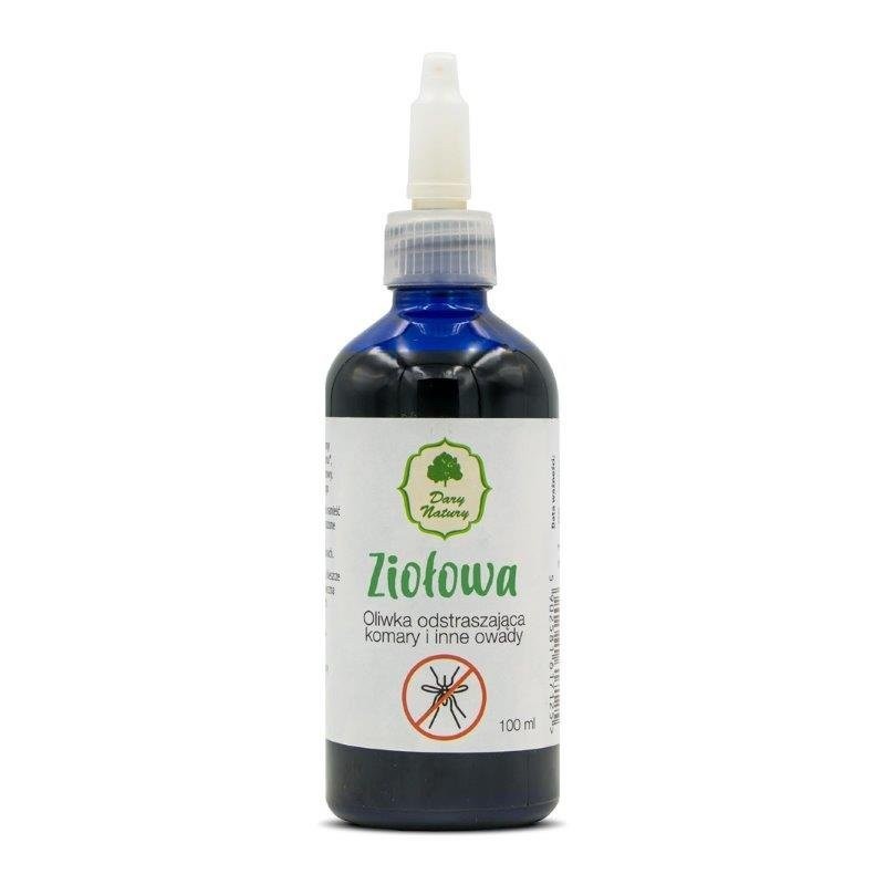OLIWKA ZIOŁOWA ODSTRASZAJĄCA KOMARY I INNE OWADY 100 ml - DARY NATURY (PRODUKT SEZONOWY)
