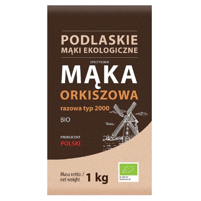 MĄKA ORKISZOWA RAZOWA TYP 2000 BIO (POLSKA) 1 kg - BIO RAJ