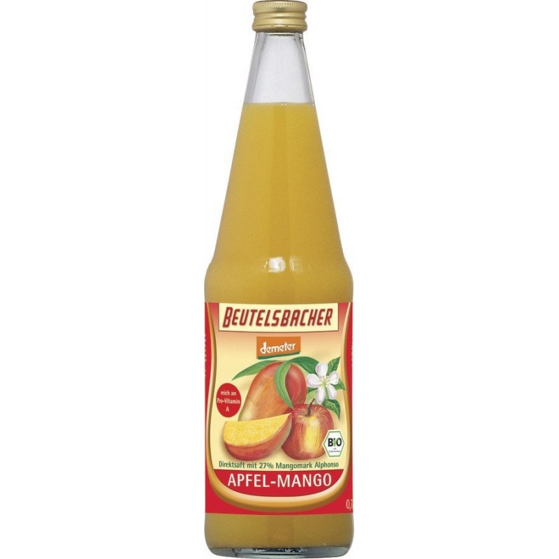 SOK JABŁKO - MANGO DEMETER BIO 700 ml - BEUTELSBACHER
