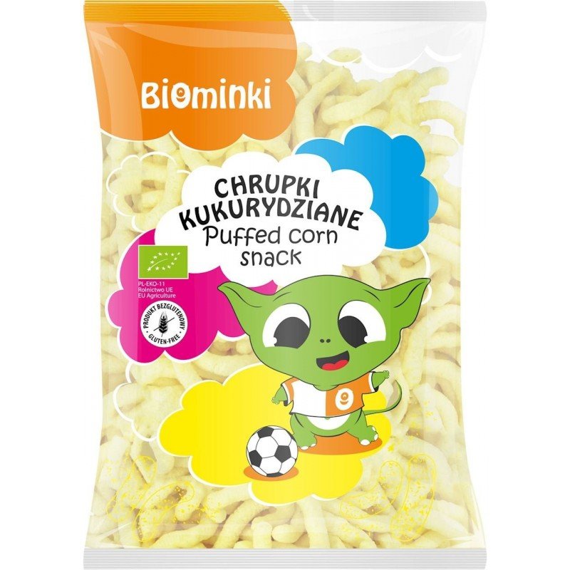 CHRUPKI KUKURYDZIANE BEZGLUTENOWE BIO 150 g - BIOMINKI
