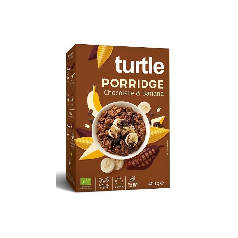 OWSIANKA CZEKOLADOWO - BANANOWA BEZGLUTENOWA BIO 400 g - TURTLE