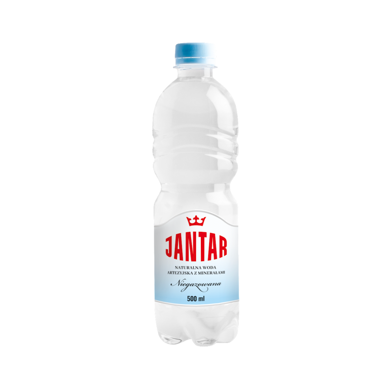WODA ŹRÓDLANA ŚREDNIOZMINERALIZOWANA NIEGAZOWANA 500 ml - JANTAR