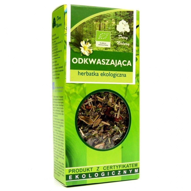 HERBATKA ODKWASZAJĄCA BIO (25 x 2 g) 50 g - DARY NATURY