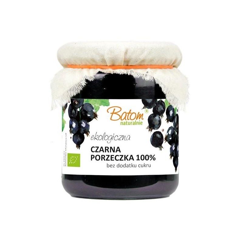 CZARNA PORZECZKA 100 % BEZ DODATKU CUKRÓW BIO 260 g - BATOM