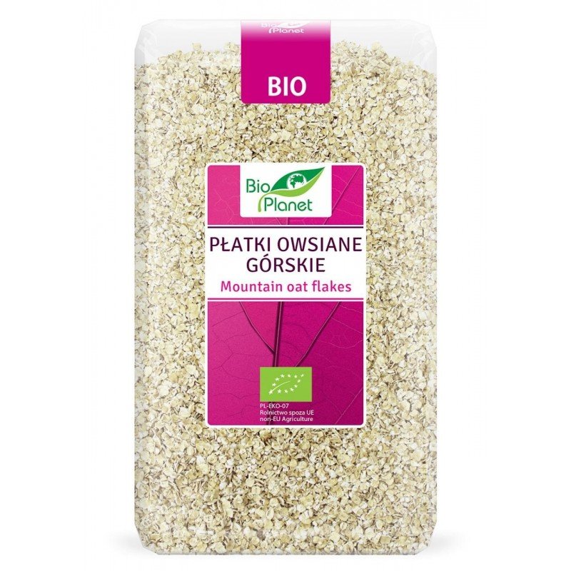 PŁATKI OWSIANE GÓRSKIE BIO 600 g - BIO PLANET
