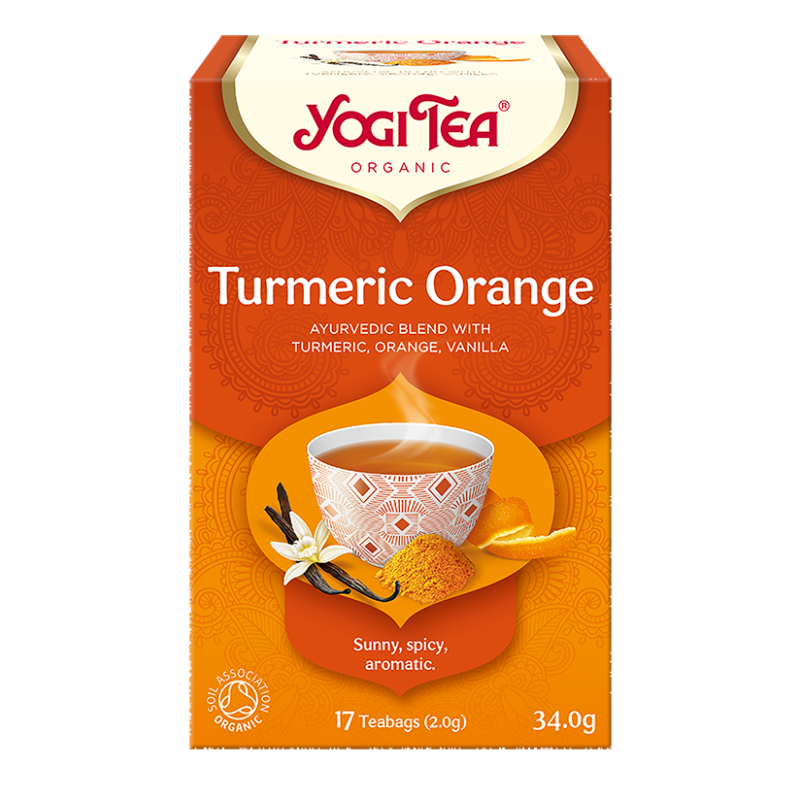 HERBATKA KURKUMA POMARAŃCZA (TURMERIC ORANGE) BIO (17 x 2 g) 34 g - YOGI TEA